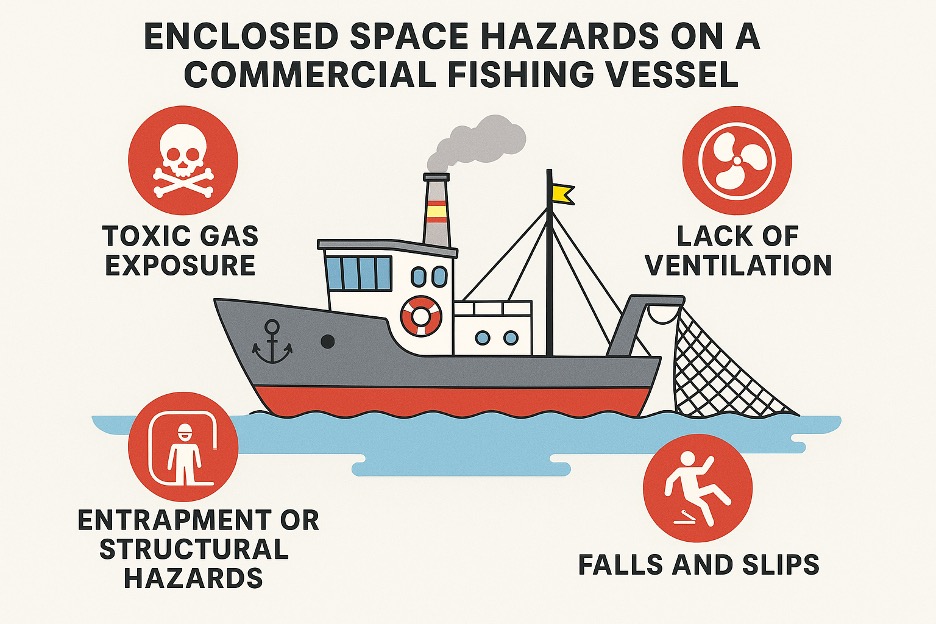 Enclosed Space Hazards on Commercial Fishing Vessel